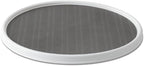 Copco 18-Inch Lazy Susan Turntable Organizer, Non-Skid Pantry or Cabinet Spinner for Spices, Condiments, and Bottles, Durable White/ Gray Design