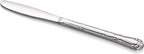 New Star Foodservice 58628 Rose Pattern, 18/0 Stainless Steel, Dinner Knife, 8.5-Inch, Set of 12