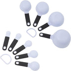 KitchenAid Universal Easy To Read Measuring Cup and Spoon Set with Soft Grip Handle for Maximum Control, Hang Hole and Nesting For Easy Storage, Dishwasher Safe, 9 Piece, Lavender Cream