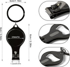 30pcs Personalized 4 in 1 Multi Function Bottle Opener, Nail Clipper, Wedding Favors Brewery, Private Customized, Black, Multitool Gifts for Men