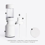 Beast Mighty 850 | Premium Compact Personal Blender | Smoothies, Shakes, Dressings, Sauces, Desserts, Dips | Blends Ice and Frozen Fruit | Includes Extra Lids and Straws | 850W (Cloud White)