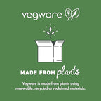 Vegware Compostable 16oz Molded Fiber To Go Containers, Case of 600, Nourish, No-Added PFAS, Reuseable, Bagasse, Meal Prep Food Storage, Suitable for Hot or Cold Food, Choice of Size 3 Lids & Bases