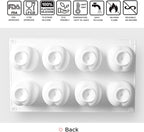 OCPO KITCHEN Cherry Silicone Mold for Baking Mousse Cake, Fruit French Dessert, Pastry, Chocolate, Cupcake, Ice Cream Mould, Cake Decoration Mold, 3D Cherry Shape (8-Cavity)