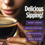 VitaCup Focus Mushroom Coffee Instant Packets, for Memory & Clarity Support, w/Fiber, Chaga, Lion’s Mane, D3, B Vitamins, Medium Roast, 100% Arabica & Robusta Coffee in Single Serve Sticks, 72 Ct