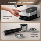 Espresso Machine 20 Bar with Rapid Cold Brew - Hot & Iced Coffee Maker, Built-in Steam Wand, Touch Screen, 37oz Water Tank -Perfect for Lattes, Cappuccinos, and Gift for Coffee Lovers