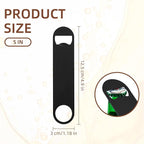 100 Pack Flat Beer Bottle Opener 5 inch Stainless Steel Flat Bottle Opener Black Beer Bottle Openers for Bartender Kitchen Bar Restaurant (5 Inch)