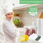 O2frepak 300 Count 8x12 Quart Vacuum Sealer Bags with BPA Free and Heavy Duty, Vacuum Seal Food Sealer Bags,Great for Food Storage Vaccume Sealer PreCut Bag