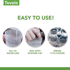 Tovolo Baseball Ice Molds Pack of 2 Large Craft Ice Mold Spheres for Whiskey Bourbon Cocktails, Dishwasher Safe BPA Free Silicone Baseball Ice Sphere Fun Gifts for Baseball Fans Coaches Fathers Dads