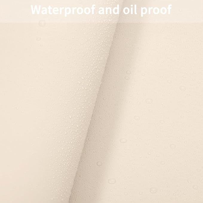 Table Protector Pad for Dining Room Table - Can Be Used On Both Sides Waterproof and Easy to Clean Good Flatness Used for Dining Table(Off White+Light Gray 46x96)