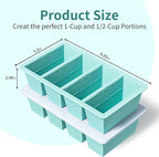 Silicone Freezer Tray for Sauce Cube: GGOW Silicone Freezing Tray for Broth Soup Storage - Freeze 250mL 125mL Souped Portion