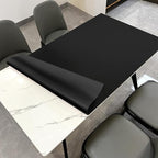 Glass Table Protector - 40x54 Inch Waterproof Easy to Clean Can Conceal Flaws Protector The Table Top from Scratches Used for Dining (Black+Black 40x54)