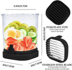 Strawberry Slicer, Fruit Slicer Cup with Push Plate, Grape Cutter Cup Slicers Kitchen Gadget for Egg Kiwi Banana Cucumber, Strawberry Slicers Cutter Tool for Fruits Vegetables (Pink, One Size)
