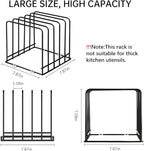 Cutting Board Organizer(1 Pc),Kitchen Cabinet Dividers for baking sheets,Bakeware Holder with 5 Slots,Space Saving,for used to Baking Tray and Chopping Storage