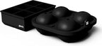 glacio Ball Ice Cube Tray and Big Ice Cube Molds for Whiskey, Slow-Melting, 100% Silicone, No-Plastic, Easy Release, Ideal for Gifting and Elevating Cocktails