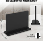 Black Magnetic Knife Holder, Double-Sided Magnetic Knife Block Universal Multi-function Display Rack for Kitchen Counter