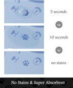Pet Feeding Mat-Absorbent Dog Mat for Food and Water Bowl-No Stains Quick Dry Water Dispenser Mat-Dog Accessories Pet Supplies-Bowl for Messy Drinkers（PAW,17"x28"