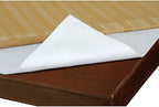 Home Bargains Plus Quilted Heavy Duty Table Pad Protector with Flannel Backing, Cut to Fit, Heat Resistant, Wipe Clean, Protects Table from Spills and Scratches, White, 52” x 52” Square