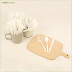 380 Count Heavy Duty Compostable Cutlery Set 140 plastic forks 120 spoons 120 knives eco-friendly no plastic silverware compostable utensils for Weddings, Parties, Office, Camping, Picnic