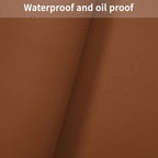 Leather Table Cover,1.8mm Thick,42x88 Inch Table Protector,Table Protector for Dining Room Table,Dining Table Cover,Protective Table Cover for Wood Table(Brown+Gray,42x88)