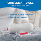 VMstr 18 Pack Vacuum Storage Bags with USB Pump, Vacuum Seal Bags for Clothing Travel, Carry-on Size Space Saver for Clothes and Clothing