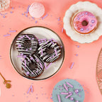 Kasvan Purple Mix Sugar Sprinkles - Edible Candy Pearls with 4-Claw Sprinkle Pen,118g/4.16 Oz, Gift Box Pack, Baking Cake Decorations, Ice Cream Toppings and Cookie Decorating (Purple)