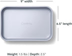 Caraway Nonstick 9” x 6.5” Small Rectangle Baking Pan – Non-Toxic, PTFE & PFOA Free – Aluminized Steel Core – Deep Ceramic Baking Pan for Casseroles, Lasagna & More - Perracotta