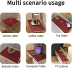 Table Pad for Dining Room Table - Can Be Used On Both Sides Waterproof and Easy to Clean Good Flatness Used for Dining Table(Black+Wine Red 44x72)