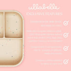 Ullabelle Leak Proof Bento Box Food-Grade Silicone Bento, BPA, Phthalate, Lead, & PVC Free - Bento Lunch Box for Daycare, Kids, & Adults - Leak Resistant Sets With Lids Snack Box Container (Lilac)