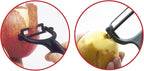 Kyocera Ceramic Horizontal Y Peeler, Orange