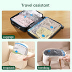 BRODI 18 Combo Pack Travel Vacuum Bags with Pump - Space Saver & Travel Essentials, Clothing & Luggage Vacuum Seal Bags