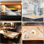 Non-slip Silicone Pastry Mat 36''By 24'' Nonstick Baking Mats Extra Large Counter Mat for Dough Rolling, Pastry, Pie Crust, Fondant, Cookies, Bread, Pasta, Pizza Mat
