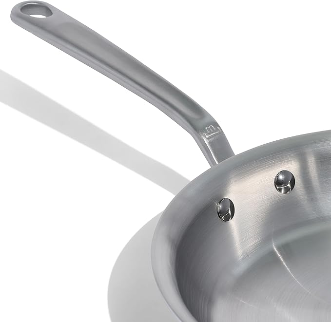 Made In Cookware - 10-Inch Stainless Steel Frying Pan - 5 Ply Stainless Clad - Professional Cookware - Crafted in Italy - Induction Compatible