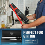 Cutluxe BBQ Carving Knife Set – Brisket Slicing and Boning Knife for Meat Cutting – Professional Knife with Razor Sharp German Steel, Full Tang, Ergonomic Handles – Artisan Series
