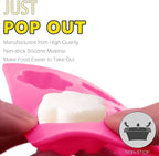 Anaeat Reusable Silicone Molds with Puppy Dog Paw and Bone Shaped, Flexible & Non-Stick Ice Cube Tray, Candy and Chocolate Making Mold for Homemade Baking Dog Treats, Jelly, Biscuit & Cupcake (2 Pack)