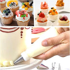 23 inch Frosting Piping Bag Disposable, AMBESTAR 200 Pieces Professional Clear Huge Thickened Cake Decorating Bag for Cream Frosting, Cakes and Cookies Decoration, Baking Lovers Accessories
