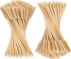 Bamboo Skewers, 200 PCS, 10 Inch, Premium Quality Craft, Paddle Design, Perfect for Cocktail Toothpicks, Kebabs, Grills, BBQ, Sandwiches, Fruits, Great Value Set