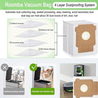 Replacement Parts Accessories Kit for iRobot Roomba Plus 505 Combo 405 Combo Robot Vacuum Cleaner, 2 Roller Brush, 6 Mop Pads, 6 Filters, 8 Side Brush, 8 Vacuum Bags
