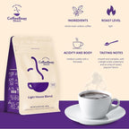 Coffee Bean Direct Light House Blend, Whole Bean Coffee, Light Roast, 1 Pound Bag (Pack of 1)