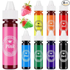 Oil Based Food Coloring for Chocolate, 8 Food Coloring Set for Valentine's Day Cake Decorating - Nomeca Food Grade Edible Food Dye for Baking,Candy Melts Cookies Fondant - .35 Fl. Oz Bottles