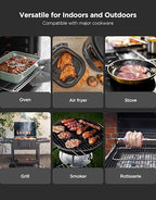 GoveeLife Bluetooth Wireless Meat Thermometer with 2 Probes, Standalone Digital Base, WiFi Unlimited Range, ±1.8℉ Accuracy, IP68 Waterproof Real Time Monitoring, for Kitchen, BBQ, Grill, Oven, Smoker
