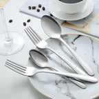Pleafind 36-Pcs Dinner Spoons Set (7.4 inch), Spoons Silverware, Stainless Steel Spoon, Mirror Polished Tablespoon, Silverware Spoon for Home, Kitchen, Restaurant, Dishwasher Safe