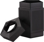 Safco Canmeleon Trash Can, 30 Gallons, Indoor and Outdoor Use, Durable & Weather-Resistant Commercial Garbage Can, Black