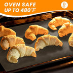 Silicone Baking Mat Roll, Non Stick Heat Resistant Silicone Baking Mats, Pastry Mat, No Slip Reusable Freeze Dryer Mat, Countertop Protector Mat, Cut to size fit different Sharp Oven Pans Dishes Tins
