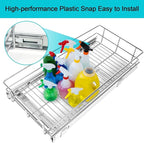 Pull Out Cabinet Organizer 20" W X 17" D, Slide Out Drawers For Kitchen Cabinets, Pull Out Drawers For Cabinets Capacity Heavy Duty Caddy, Cabinet Pull Out Shelves Chrome-Plated, Bathroom Pantry
