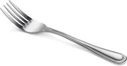 New Star Foodservice 58468 Bead Pattern 18/0 Stainless Steel, Dinner Fork 7.7-Inch Set of 12