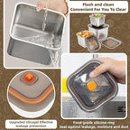 2 PCS Stainless Steel Food Storage Containers(67oz) with Lids Leak Proof & Airtight | Square Stainless steel freezer Containers,For Meal Prep,Fruit,Snack,Freezer