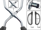 Stainless Steel Scissor Tongs Cooking Tongs Set, Set of 3 (Black Handle, 10" 12" 16")
