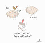 Moss and Fawn Ice Cube Tray - Forage Feeder Freezer & Teething Popsicle Mold for Breast Milk, Formula, Bone Broth, Purees, & Baby Food - BPA, Lead, & PVC-Free - Fern
