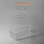 BINO | Plastic Storage Bins, Small | THE CURVE COLLECTION | Multi-Use Organizer Bins | Storage Containers Kitchen, Pantry and Home Organization | Fridge Organizers | Pantry Organization
