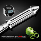 MAD SHARK Ultra Sharp Peeler,Flat/Serrated Blade 2 in 1–10 Years No-Rust,I-Shaped Stainless Steel Peelers,Vegetable Peeler with Ergonomic Non-Slip Handle,Potato Peelers for Kitchen 2pc